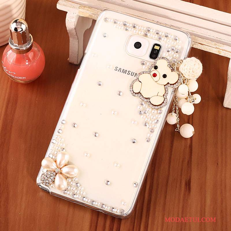 Futerał Samsung Galaxy Note 5 Rhinestone Złoto Trudno, Etui Samsung Galaxy Note 5 Ochraniacz Na Telefon