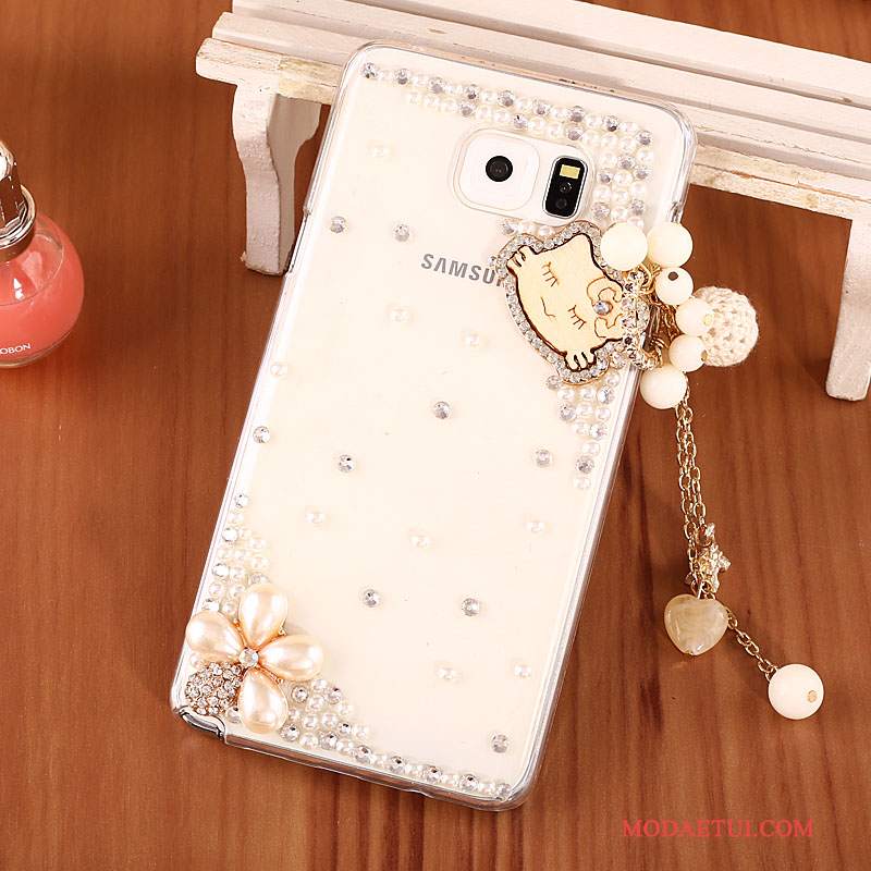 Futerał Samsung Galaxy Note 5 Rhinestone Złoto Trudno, Etui Samsung Galaxy Note 5 Ochraniacz Na Telefon