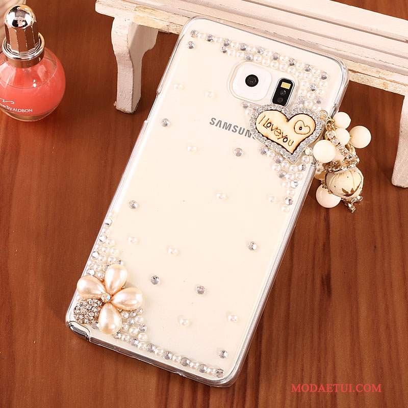 Futerał Samsung Galaxy Note 5 Rhinestone Złoto Trudno, Etui Samsung Galaxy Note 5 Ochraniacz Na Telefon