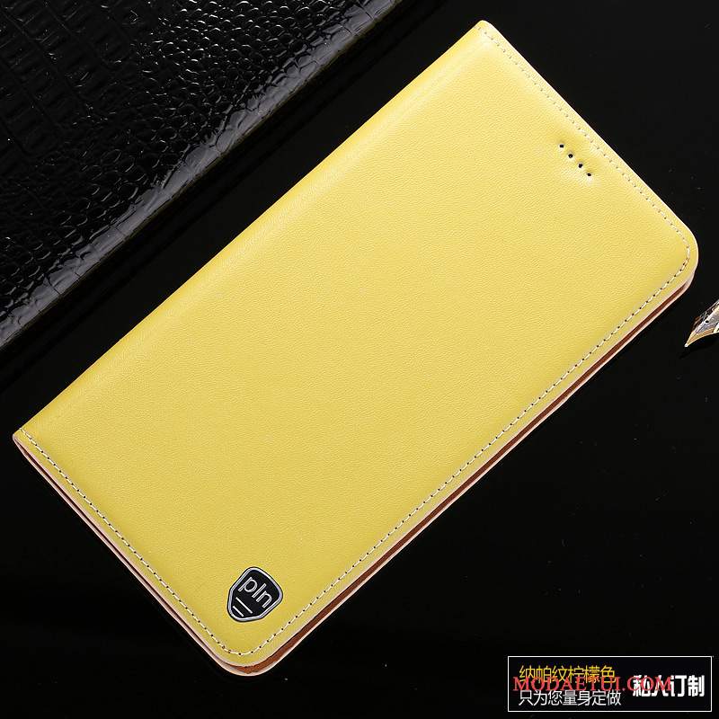 Futerał Samsung Galaxy Note 5 Skóra Na Telefon Żółty, Etui Samsung Galaxy Note 5 Pokrowce