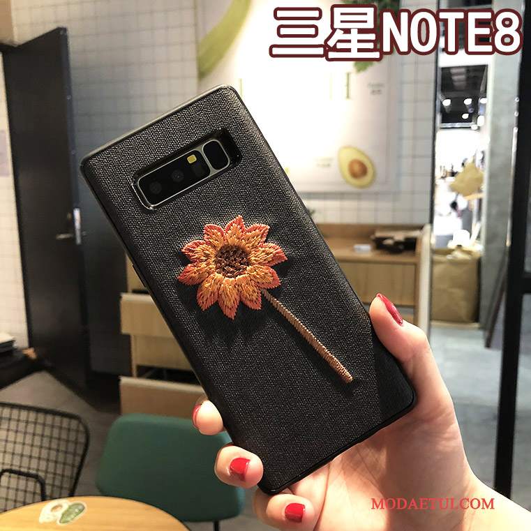 Futerał Samsung Galaxy Note 8 Kreatywne Anti-fall Nowy, Etui Samsung Galaxy Note 8 Ochraniacz Z Haftemna Telefon