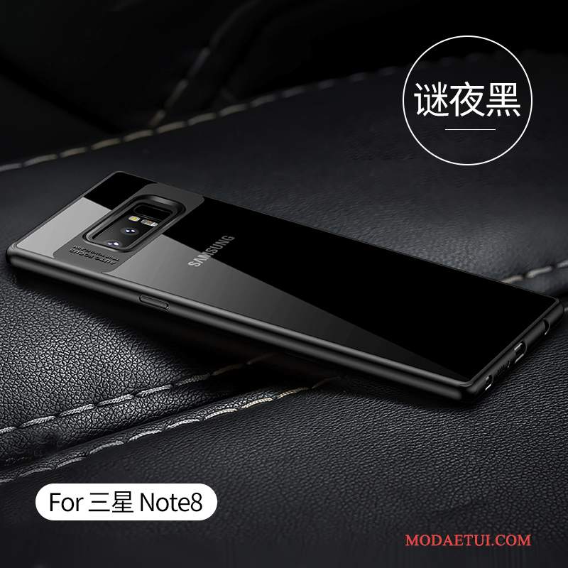 Futerał Samsung Galaxy Note 8 Kreatywne Anti-fall Przezroczysty, Etui Samsung Galaxy Note 8 Silikonowe Osobowość Czarny