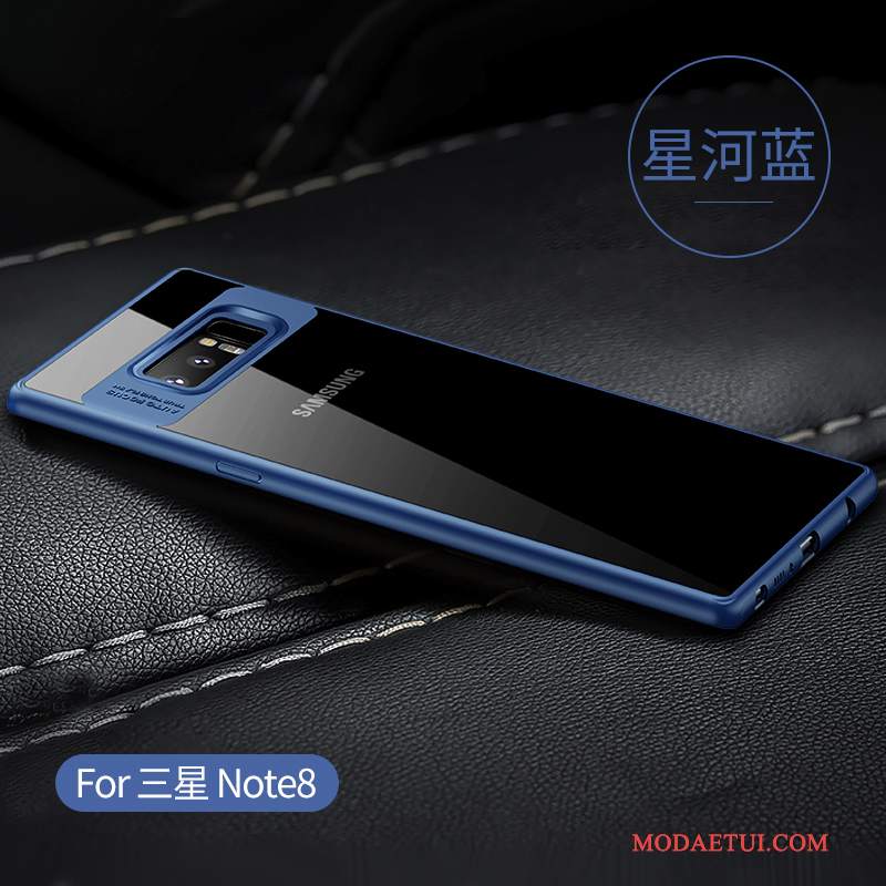 Futerał Samsung Galaxy Note 8 Kreatywne Anti-fall Przezroczysty, Etui Samsung Galaxy Note 8 Silikonowe Osobowość Czarny