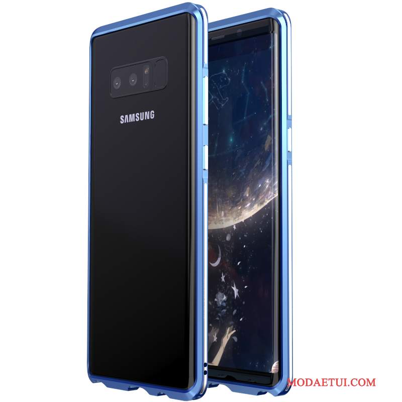 Futerał Samsung Galaxy Note 8 Metal Na Telefon Granica, Etui Samsung Galaxy Note 8 Ochraniacz Jedwab Bicolored