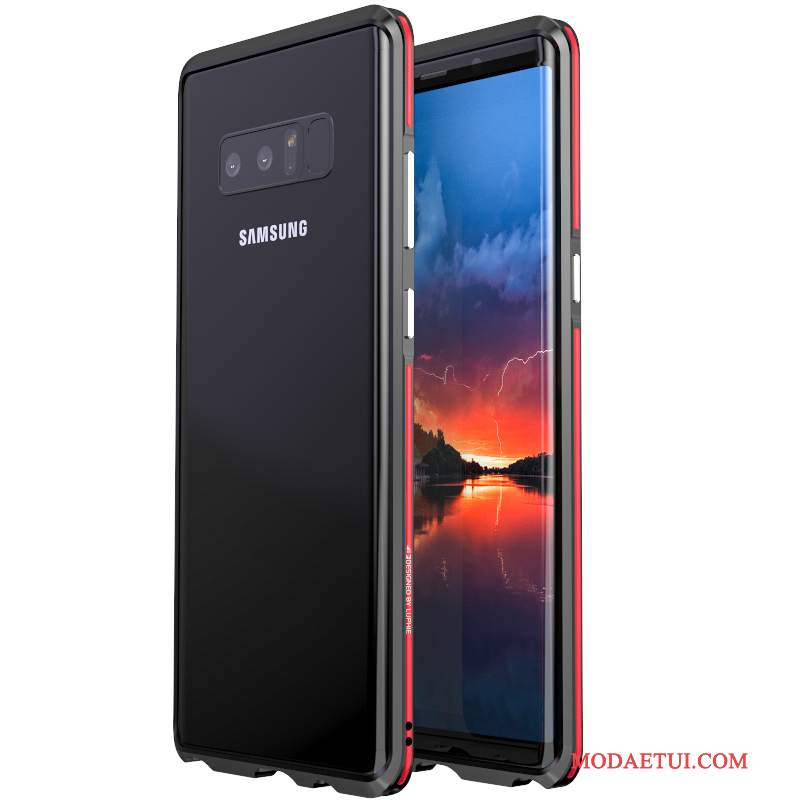 Futerał Samsung Galaxy Note 8 Metal Na Telefon Granica, Etui Samsung Galaxy Note 8 Ochraniacz Jedwab Bicolored