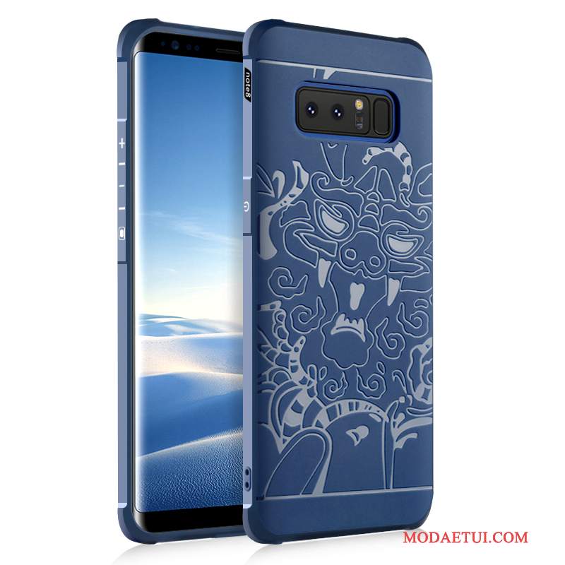 Futerał Samsung Galaxy Note 8 Miękki Anti-fall Tendencja, Etui Samsung Galaxy Note 8 Silikonowe Czarnyna Telefon