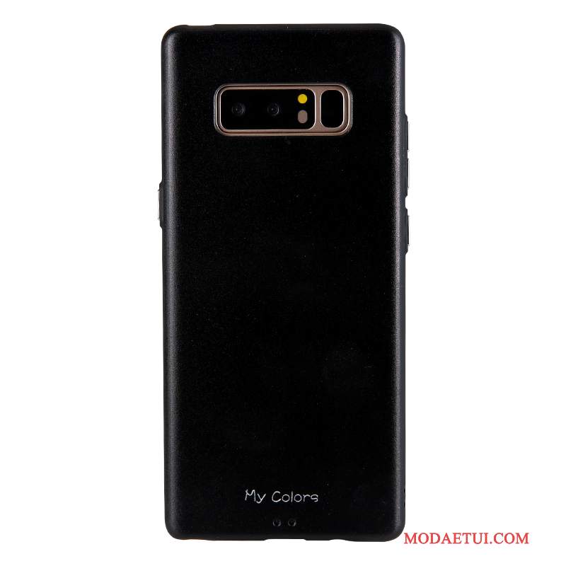 Futerał Samsung Galaxy Note 8 Miękki Biznesna Telefon, Etui Samsung Galaxy Note 8 Ochraniacz Ciemno Niebieski