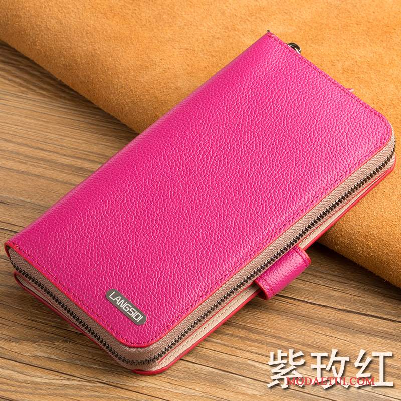 Futerał Samsung Galaxy Note 8 Portfel Modna Marka Czerwony, Etui Samsung Galaxy Note 8 Skóra Cienkiena Telefon