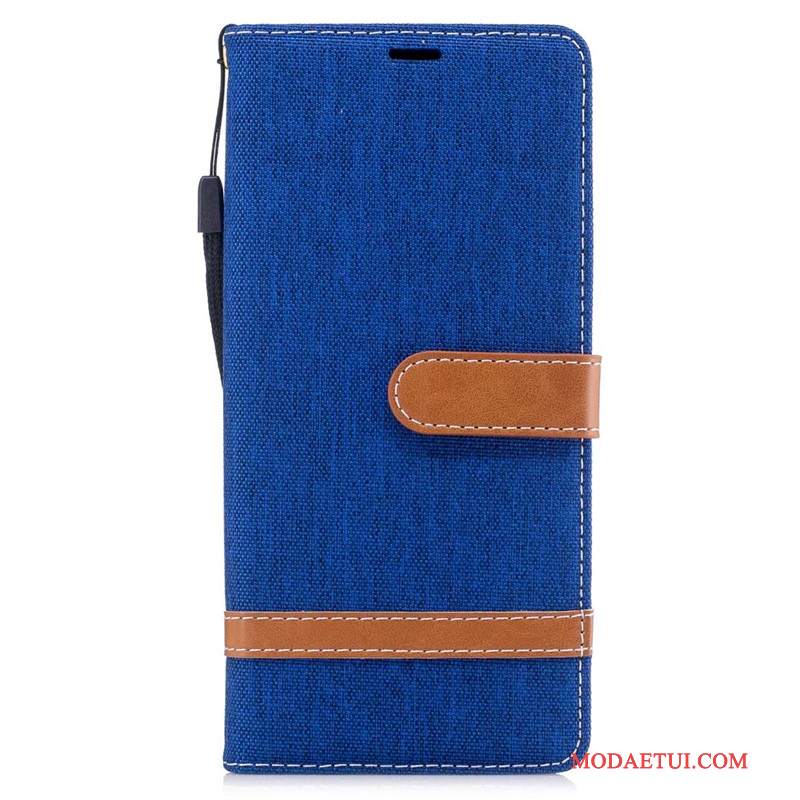 Futerał Samsung Galaxy Note 8 Portfel Tendencja Denim, Etui Samsung Galaxy Note 8 Torby Czerwony