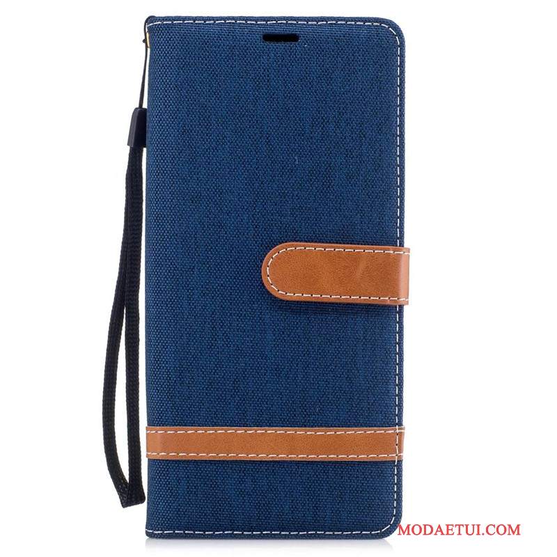 Futerał Samsung Galaxy Note 8 Portfel Tendencja Denim, Etui Samsung Galaxy Note 8 Torby Czerwony