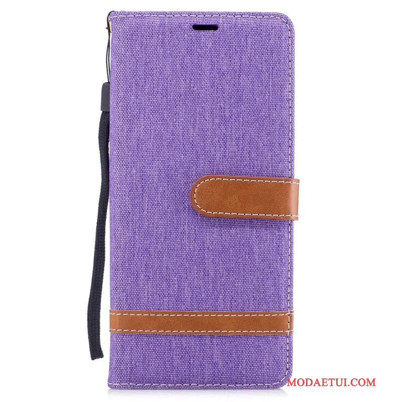 Futerał Samsung Galaxy Note 8 Portfel Tendencja Denim, Etui Samsung Galaxy Note 8 Torby Czerwony