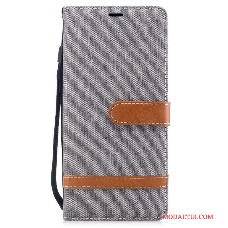 Futerał Samsung Galaxy Note 8 Portfel Tendencja Denim, Etui Samsung Galaxy Note 8 Torby Czerwony