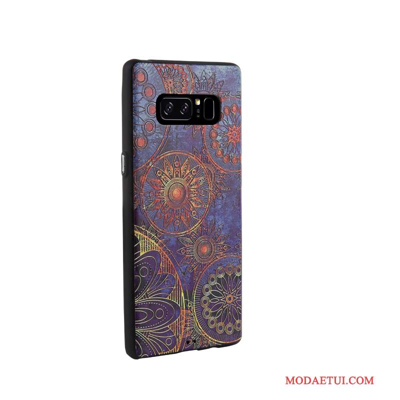 Futerał Samsung Galaxy Note 8 Relief Na Telefon Czarny, Etui Samsung Galaxy Note 8 Kreskówka Biznes Tendencja