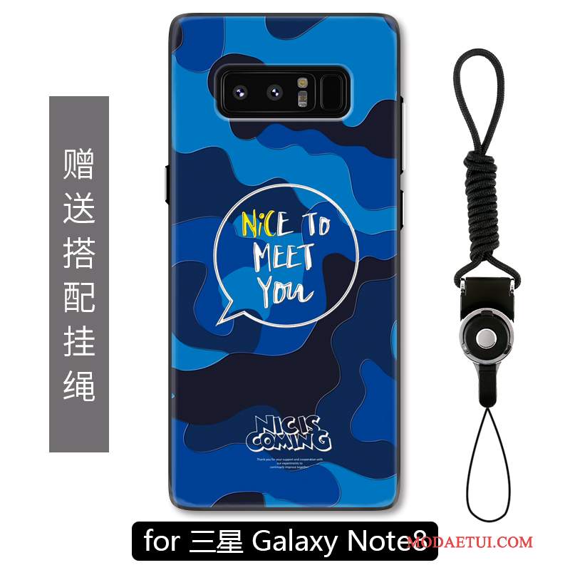 Futerał Samsung Galaxy Note 8 Relief Nubukuna Telefon, Etui Samsung Galaxy Note 8 Ochraniacz Anti-fall Kamuflaż