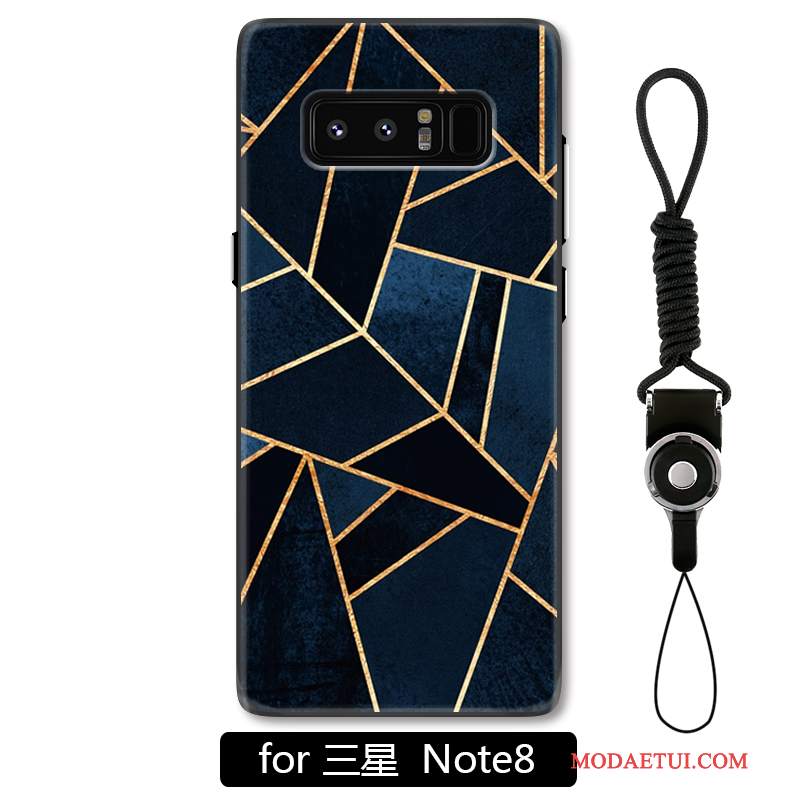 Futerał Samsung Galaxy Note 8 Relief Wiszące Ozdoby Anti-fall, Etui Samsung Galaxy Note 8 Ochraniacz Geometria Biały