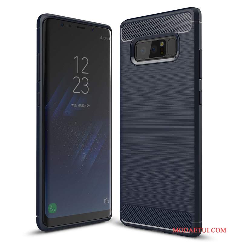 Futerał Samsung Galaxy Note 8 Silikonowe Czarnyna Telefon, Etui Samsung Galaxy Note 8 Ochraniacz Włókno