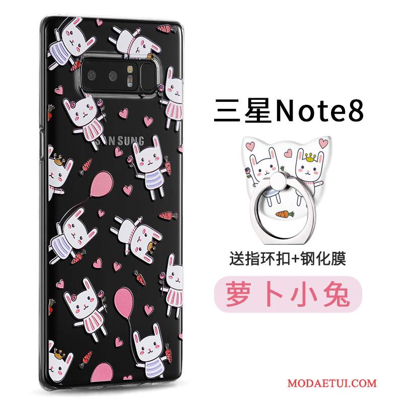 Futerał Samsung Galaxy Note 8 Silikonowe Osobowość Anti-fall, Etui Samsung Galaxy Note 8 Torby Cienkie Ring