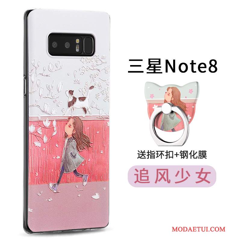 Futerał Samsung Galaxy Note 8 Silikonowe Osobowość Anti-fall, Etui Samsung Galaxy Note 8 Torby Cienkie Ring