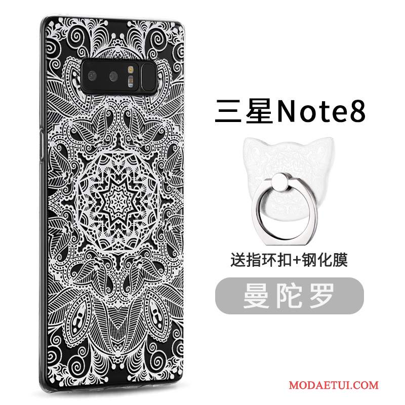 Futerał Samsung Galaxy Note 8 Silikonowe Osobowość Anti-fall, Etui Samsung Galaxy Note 8 Torby Cienkie Ring