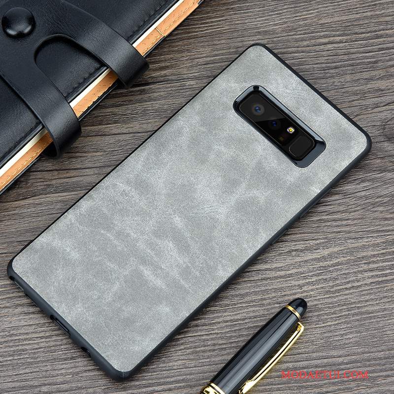 Futerał Samsung Galaxy Note 8 Torby Anti-fallna Telefon, Etui Samsung Galaxy Note 8 Skóra Niebieski Biznes