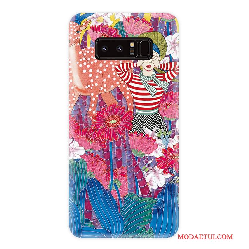 Futerał Samsung Galaxy Note 8 Torby W Paskina Telefon, Etui Samsung Galaxy Note 8 Kolor Wiatr Kwiaty