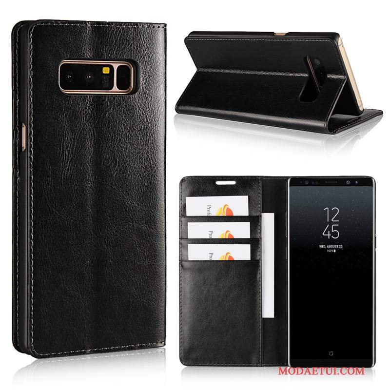 Futerał Samsung Galaxy Note 8 Wspornik Kartana Telefon, Etui Samsung Galaxy Note 8 Skóra