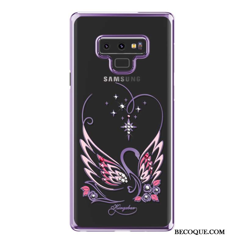 Futerał Samsung Galaxy Note 9 Rhinestone Anti-fall Przezroczysty, Etui Samsung Galaxy Note 9 Luksusowy Trudno Tylna Pokrywa