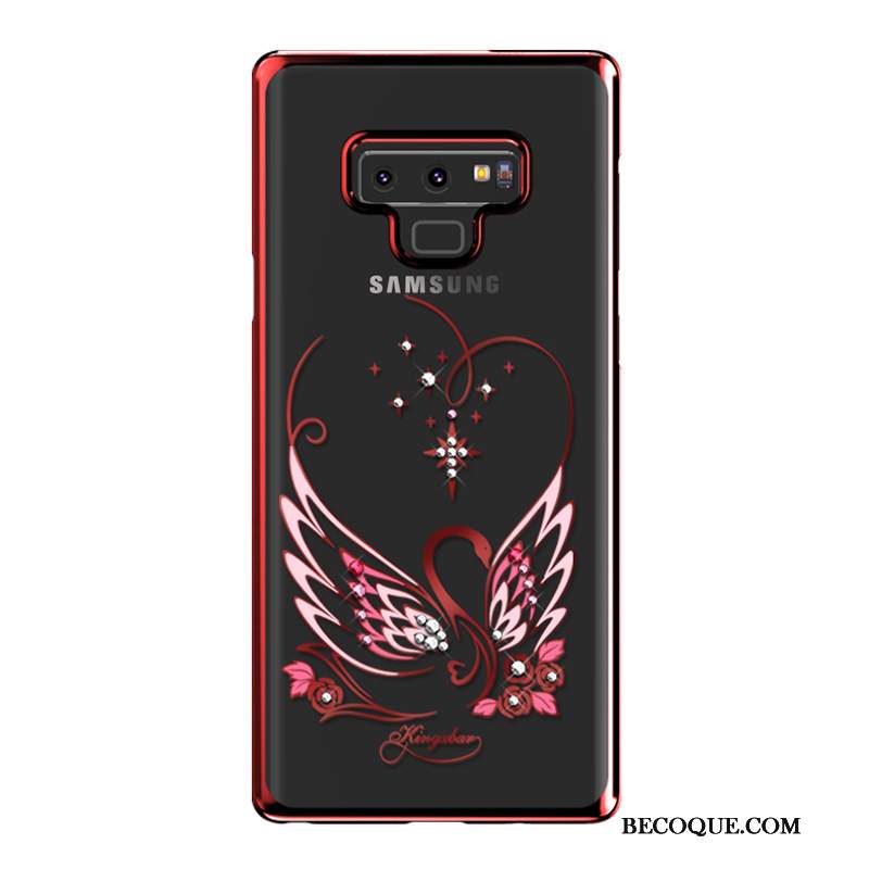 Futerał Samsung Galaxy Note 9 Rhinestone Anti-fall Przezroczysty, Etui Samsung Galaxy Note 9 Luksusowy Trudno Tylna Pokrywa