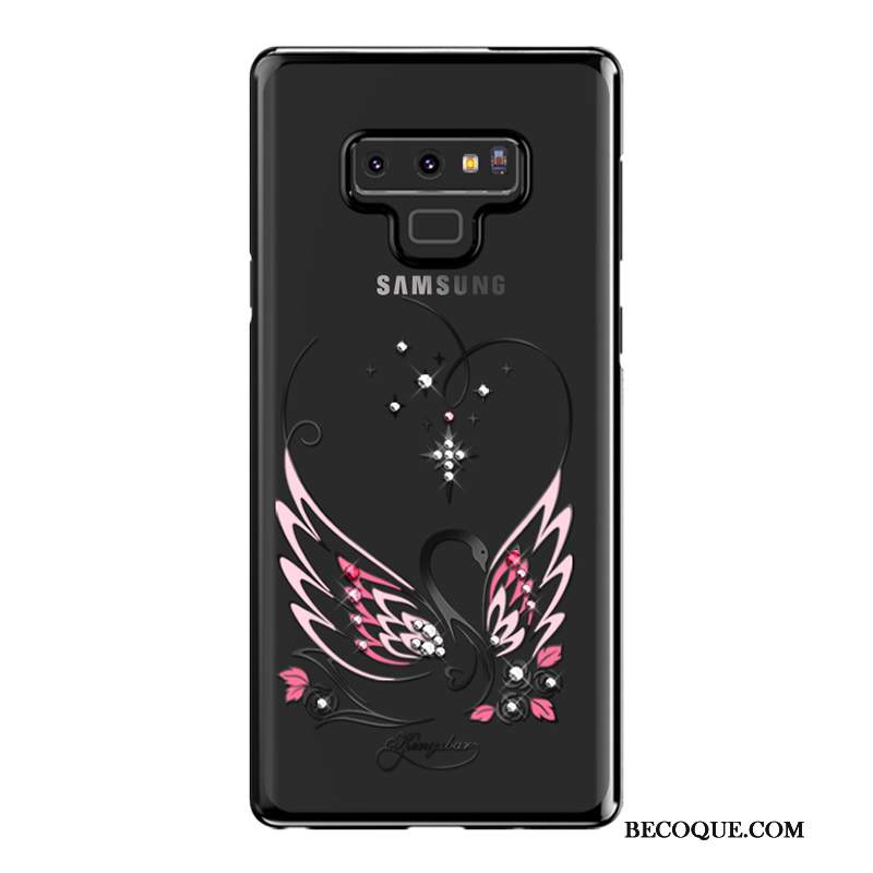 Futerał Samsung Galaxy Note 9 Rhinestone Anti-fall Przezroczysty, Etui Samsung Galaxy Note 9 Luksusowy Trudno Tylna Pokrywa