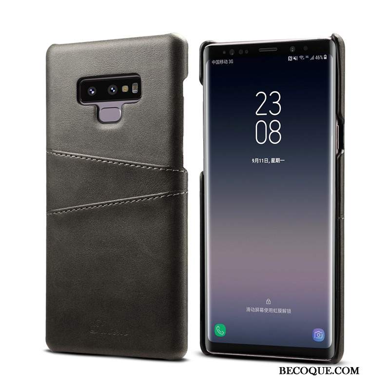 Futerał Samsung Galaxy Note 9 Skóra Na Telefon Anti-fall, Etui Samsung Galaxy Note 9 Ochraniacz Czerwony Bydło