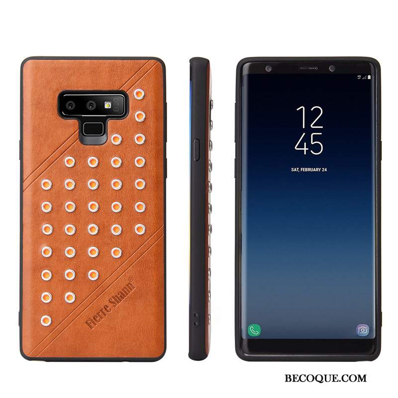 Futerał Samsung Galaxy Note 9 Torby Tendencjana Telefon, Etui Samsung Galaxy Note 9 Skóra Czerwony Biznes