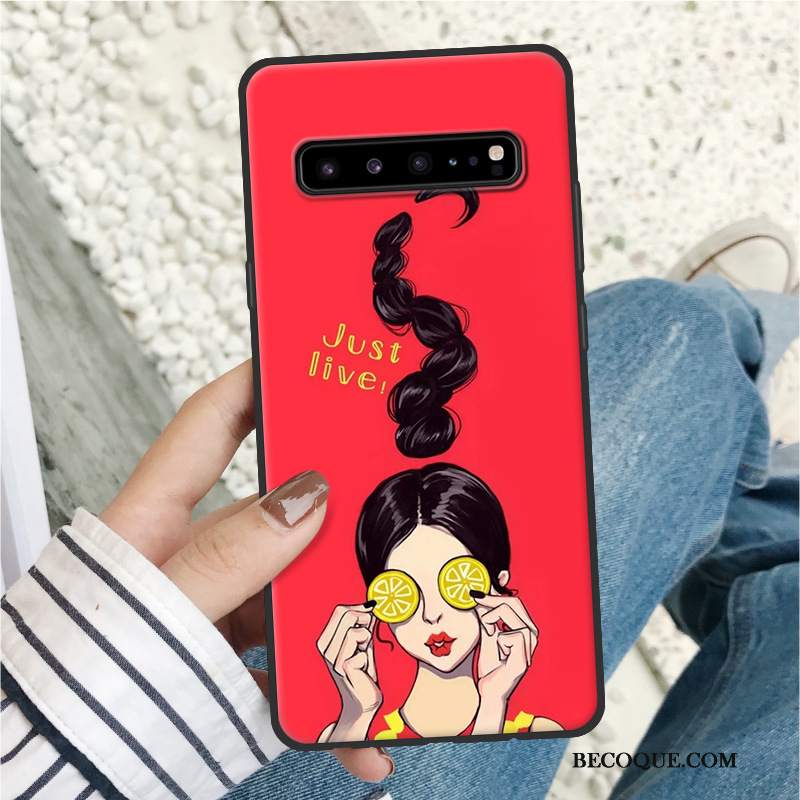 Futerał Samsung Galaxy S10 5g Kreskówka Czerwonyna Telefon, Etui Samsung Galaxy S10 5g Ochraniacz Modna Marka