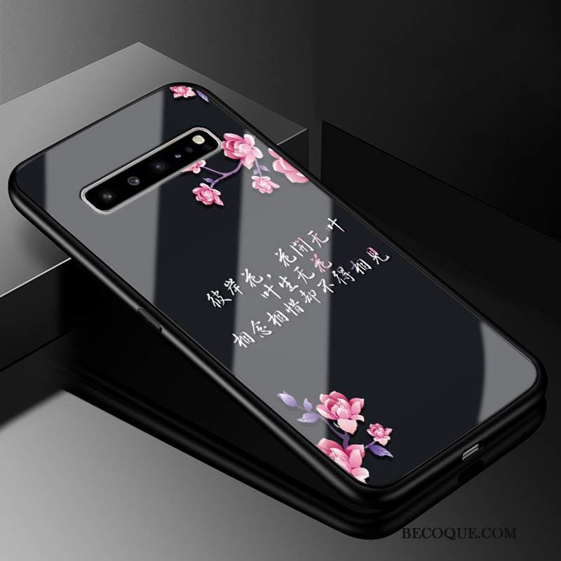 Futerał Samsung Galaxy S10 5g Ochraniacz Anti-fall Różowe, Etui Samsung Galaxy S10 5g Miękki Szkło