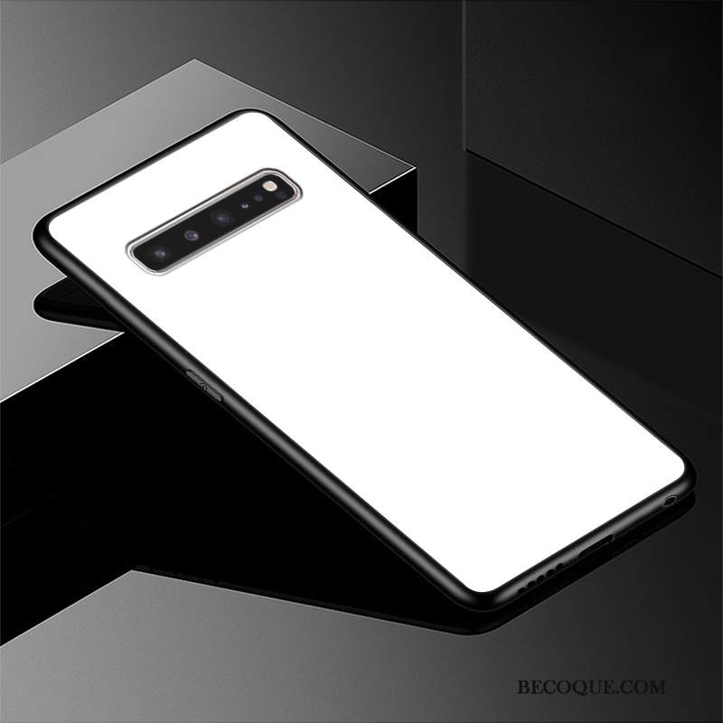Futerał Samsung Galaxy S10 5g Ochraniacz Czarny Jednolity Kolor, Etui Samsung Galaxy S10 5g Moda Szkłona Telefon