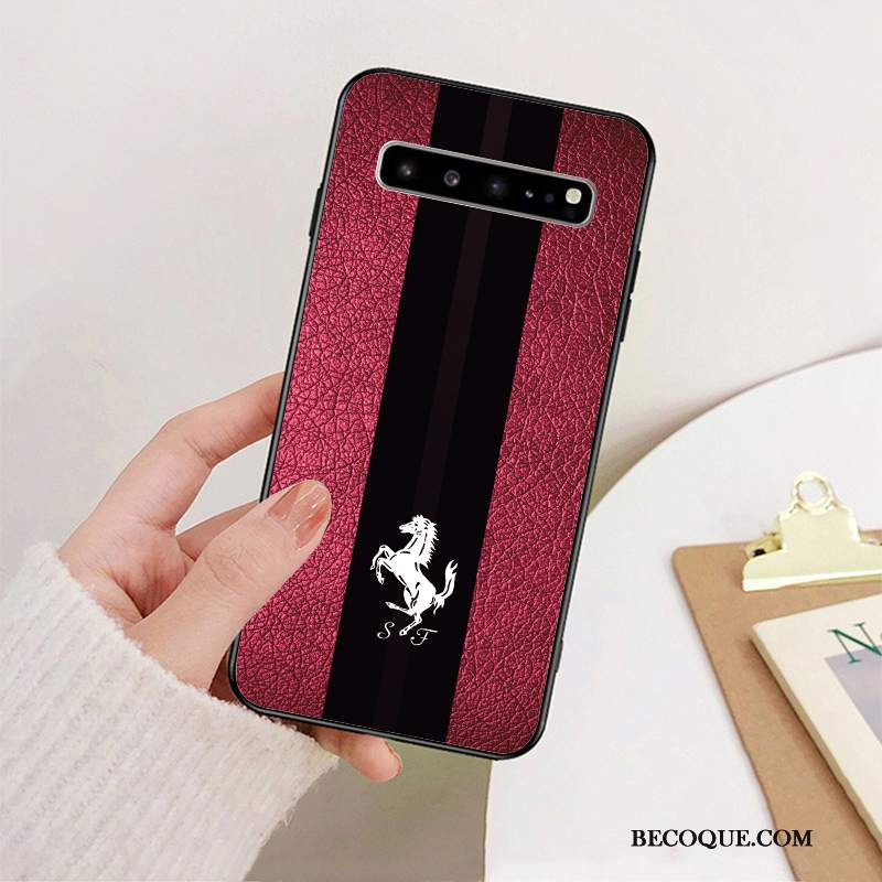 Futerał Samsung Galaxy S10 5g Silikonowe Biznes Anti-fall, Etui Samsung Galaxy S10 5g Moda Czarny Modna Marka