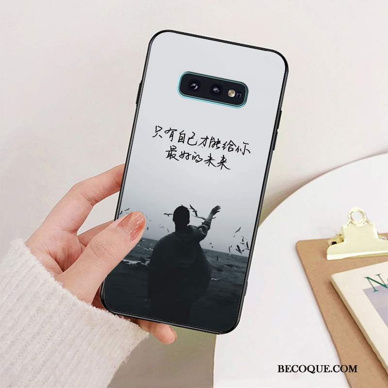 Futerał Samsung Galaxy S10 5g Silikonowe Biznes Anti-fall, Etui Samsung Galaxy S10 5g Moda Czarny Modna Marka