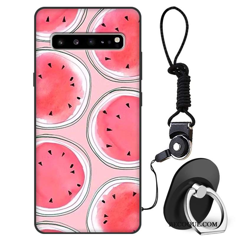 Futerał Samsung Galaxy S10 5g Silikonowe Modna Marka Czerwony, Etui Samsung Galaxy S10 5g Torby Anti-fallna Telefon