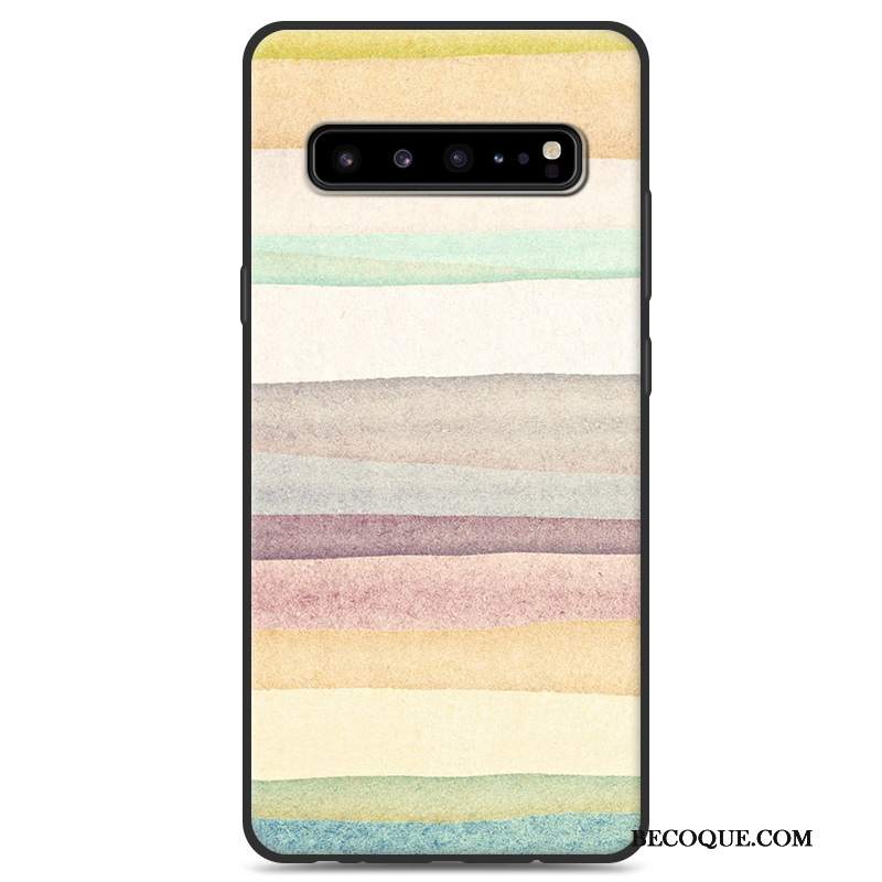 Futerał Samsung Galaxy S10 5g Silikonowe Szary Czarny, Etui Samsung Galaxy S10 5g Ochraniacz Osobowośćna Telefon