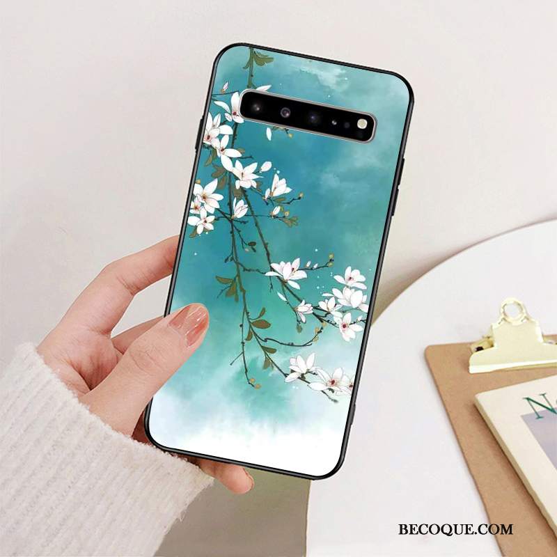 Futerał Samsung Galaxy S10 5g Silikonowe Zielony Sztuka, Etui Samsung Galaxy S10 5g Ochraniacz Anti-fallna Telefon