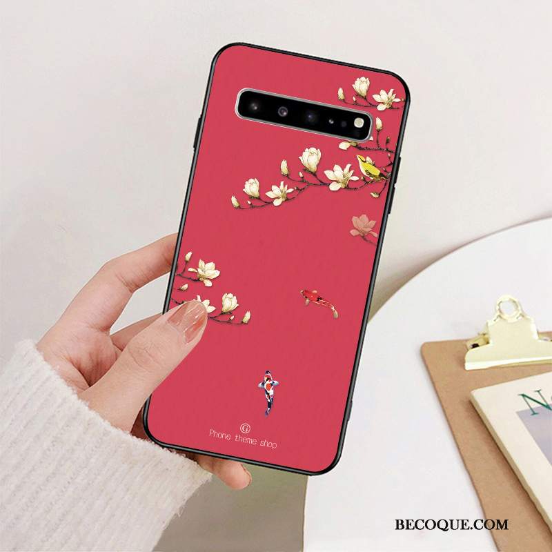 Futerał Samsung Galaxy S10 5g Silikonowe Zielony Sztuka, Etui Samsung Galaxy S10 5g Ochraniacz Anti-fallna Telefon