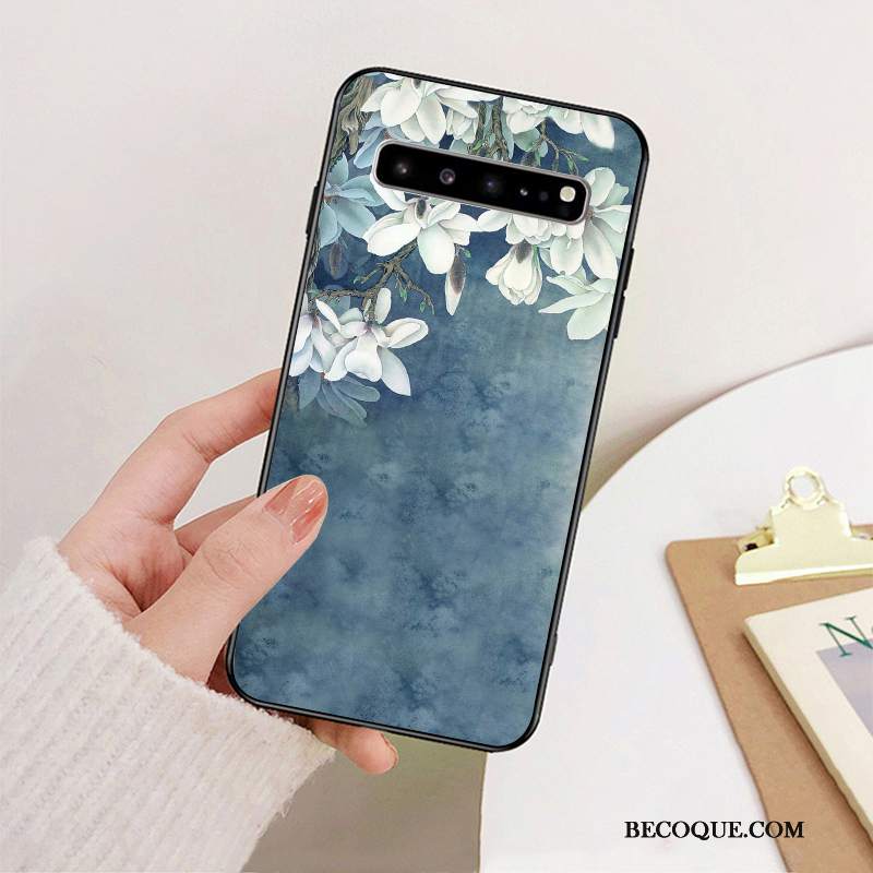 Futerał Samsung Galaxy S10 5g Silikonowe Zielony Sztuka, Etui Samsung Galaxy S10 5g Ochraniacz Anti-fallna Telefon