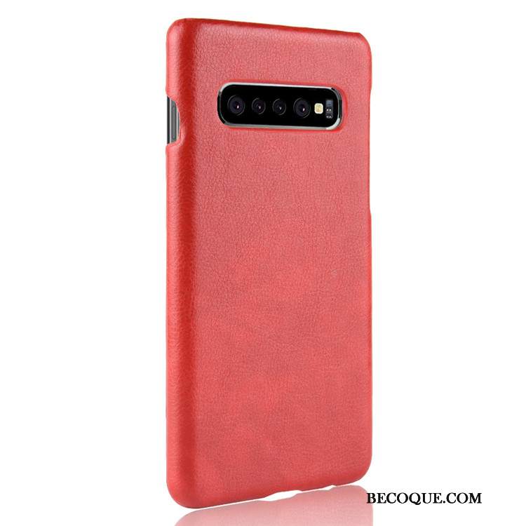 Futerał Samsung Galaxy S10 5g Skóra Jakość Litchi, Etui Samsung Galaxy S10 5g Ochraniacz Trudnona Telefon