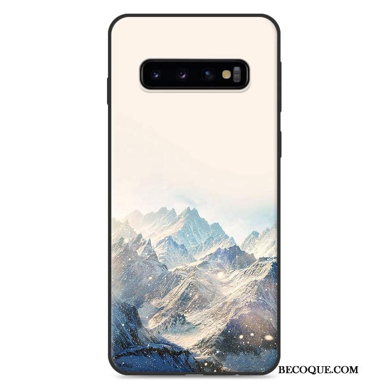 Futerał Samsung Galaxy S10+ Kolor Nowy Sceneria, Etui Samsung Galaxy S10+ Silikonowe Na Telefon Niebieski