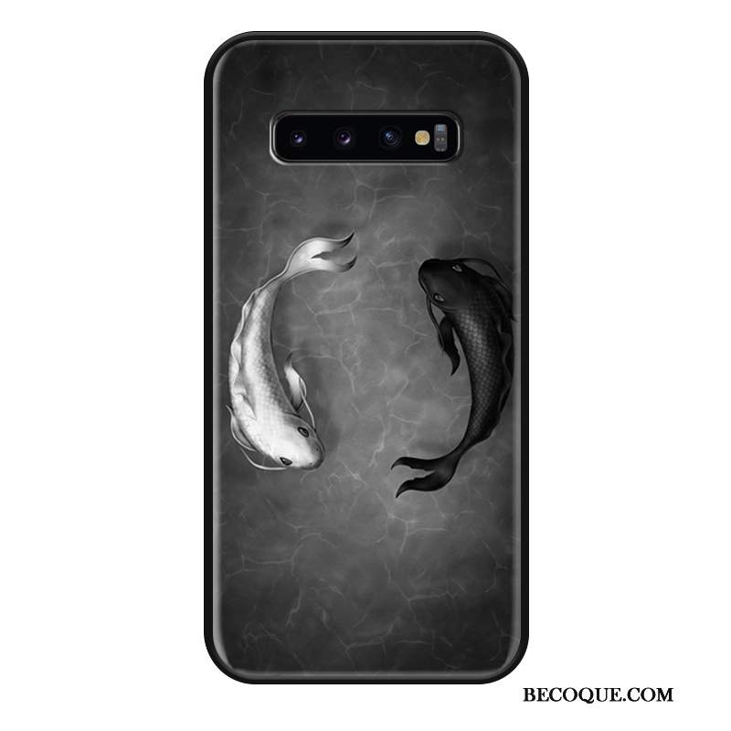 Futerał Samsung Galaxy S10+ Kreatywne Kalmary Osobowość, Etui Samsung Galaxy S10+ Torby Anti-fallna Telefon