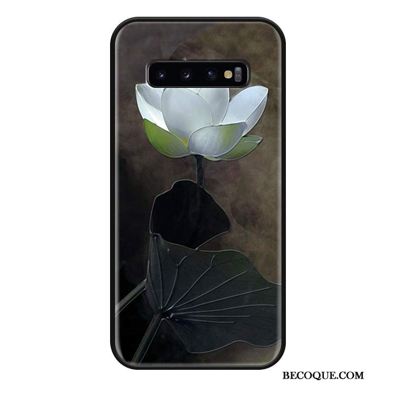 Futerał Samsung Galaxy S10+ Kreatywne Na Telefon Wiszące Ozdoby, Etui Samsung Galaxy S10+ Moda Biały Chiński Styl