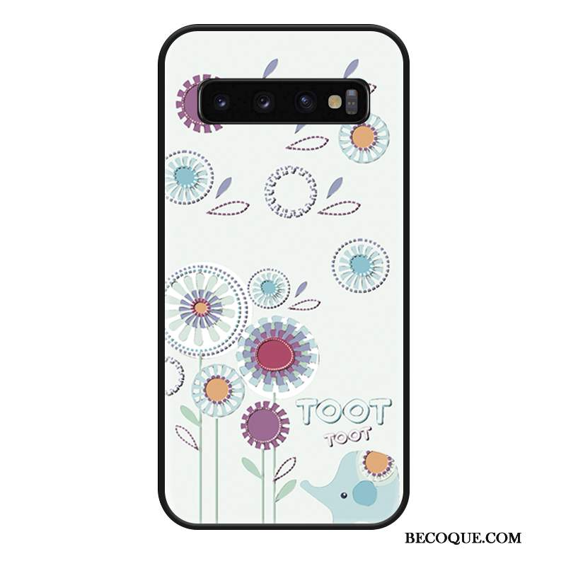 Futerał Samsung Galaxy S10+ Kreskówka Anti-fall Czerwony Netto, Etui Samsung Galaxy S10+ Kreatywne Modna Marka Zielony