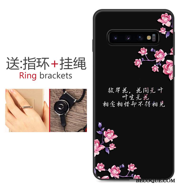 Futerał Samsung Galaxy S10 Kreskówka Piękny Różowe, Etui Samsung Galaxy S10 Torby Nubuku Modna Marka