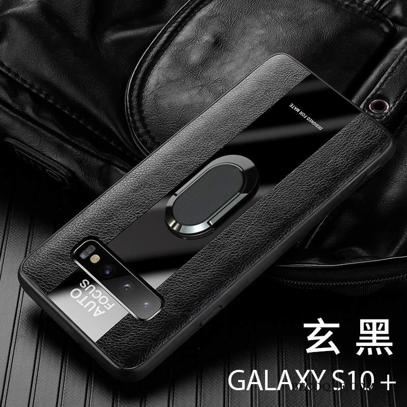 Futerał Samsung Galaxy S10+ Miękki Anti-fall Wysoki Koniec, Etui Samsung Galaxy S10+ Skóra Nowy Magnetyzm