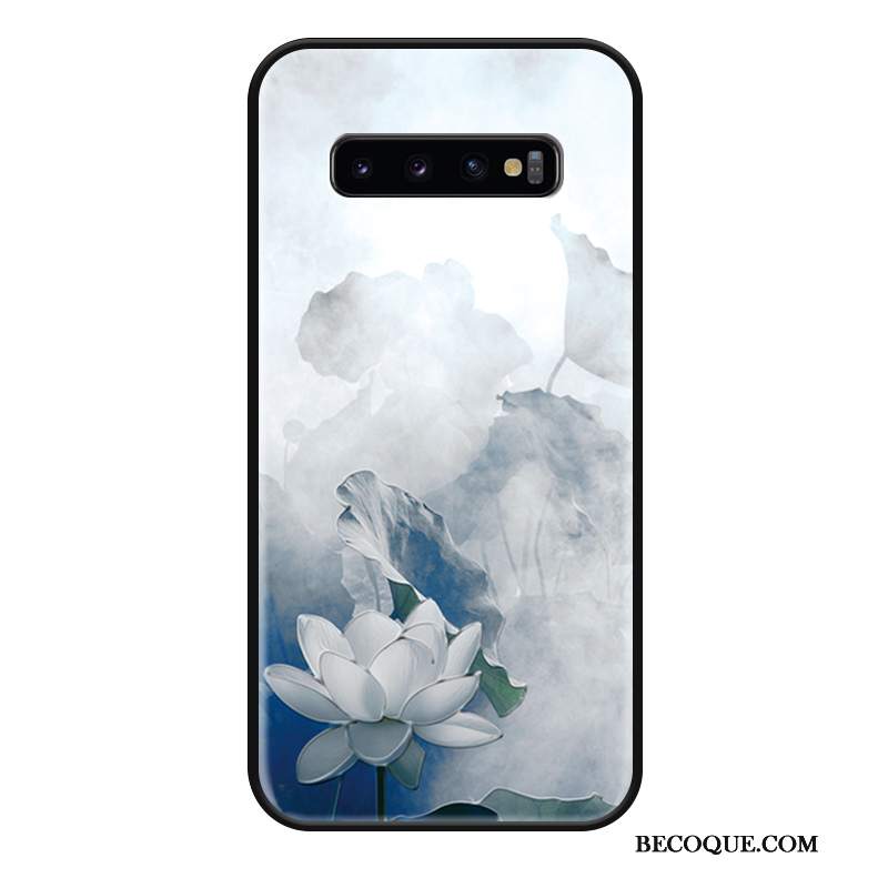 Futerał Samsung Galaxy S10 Moda Biały Świeży, Etui Samsung Galaxy S10 Ochraniacz Na Telefon Wiszące Ozdoby