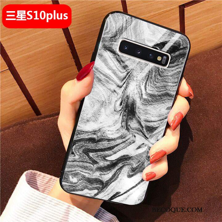 Futerał Samsung Galaxy S10+ Moda Trudno Wino Czerwone, Etui Samsung Galaxy S10+ Miękki Na Telefon Czerwony Netto